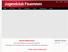 Tablet Screenshot of jugendclubfeuerstein.de